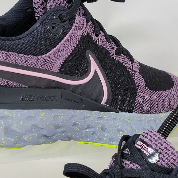 Nike React Infinity Run Flyknit 2 Violet Running Women Size Multi CT2423-500 New - Picture 7 of 10